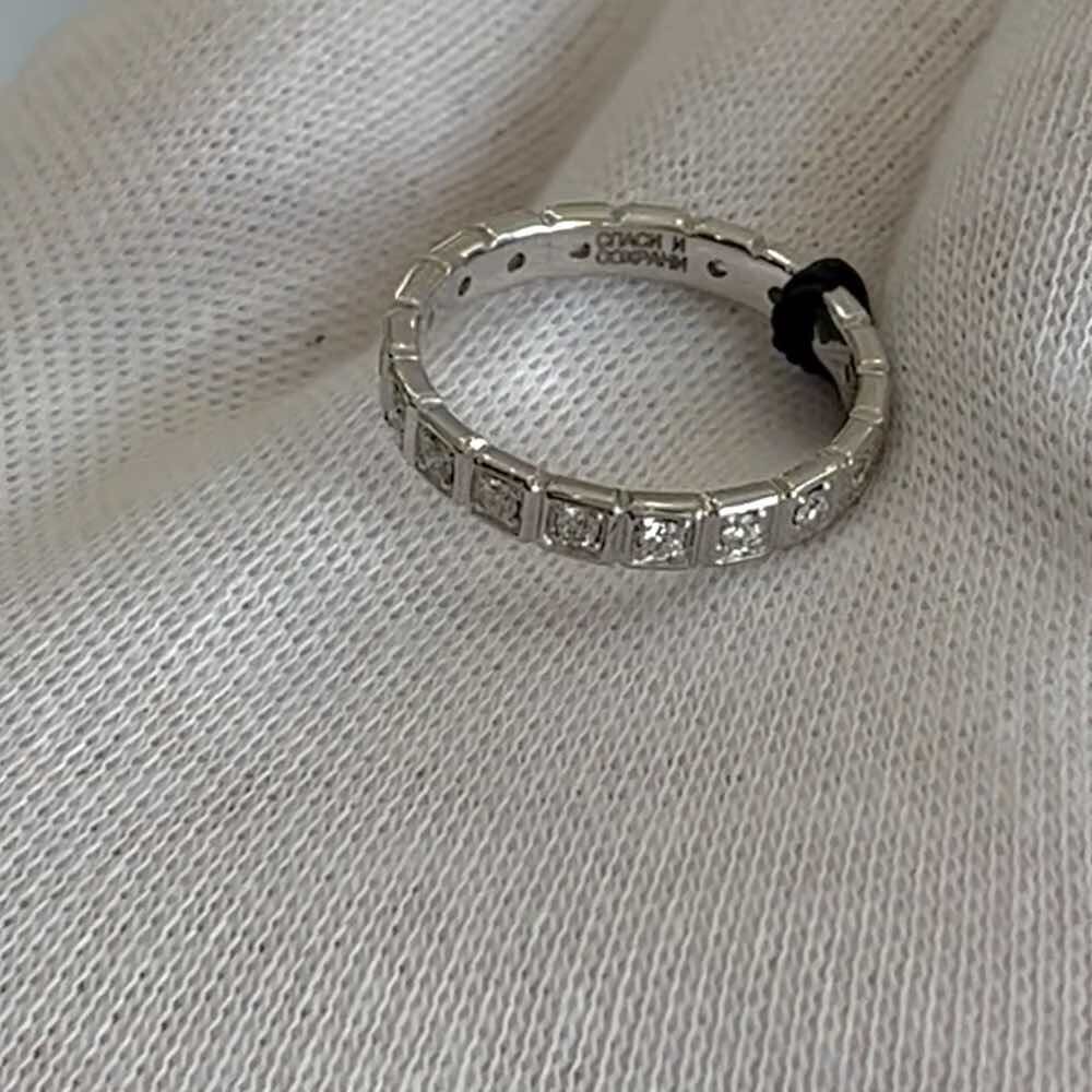 Купить Кольцо из белого золота "Спаси и Сохрани" с бриллиантами (31066)