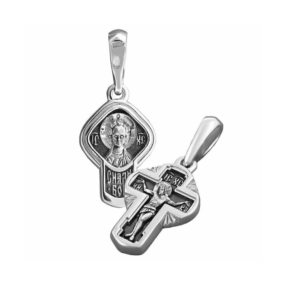 Купить Крест из серебра "Господь Еммануил" (42604)