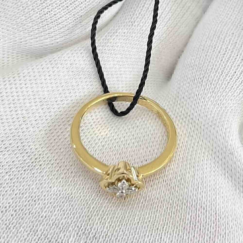 Купить Кольцо из желтого золота с бриллиантами (31051)