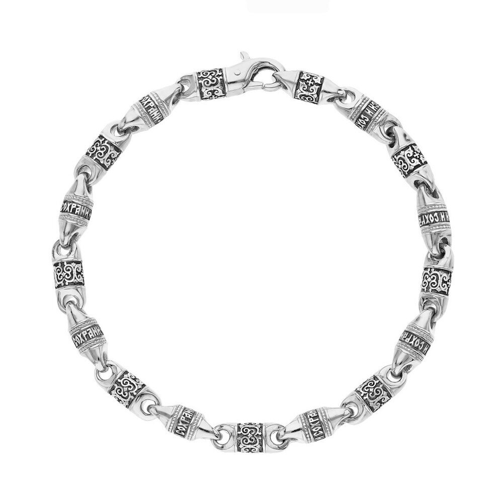 Купить Браслет из серебра "Спаси и Сохрани" (12377)