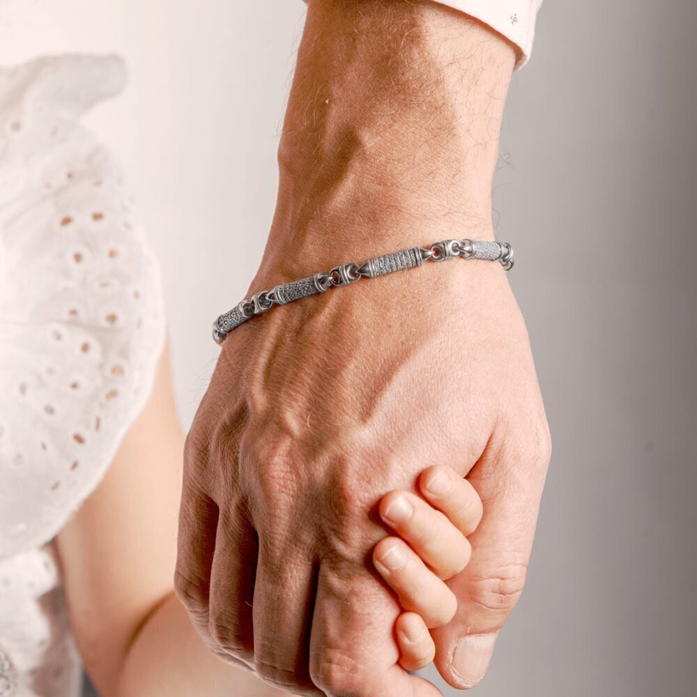 Купить Браслет из серебра "Псалом 90" (12387)