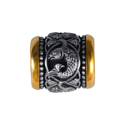 картинка Бусина из серебра "Рыбки" (59394) 