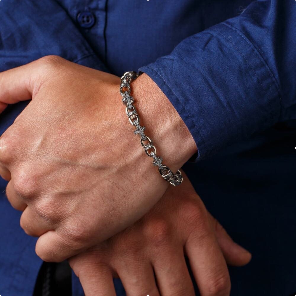 Купить Браслет из серебра "Георгиевский Крест" (12376)