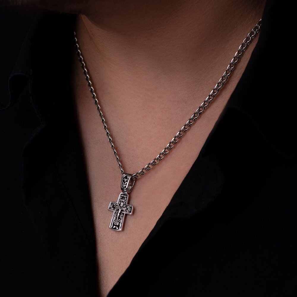 Купить Крест из серебра "Святой Николай Чудотворец" (42739)