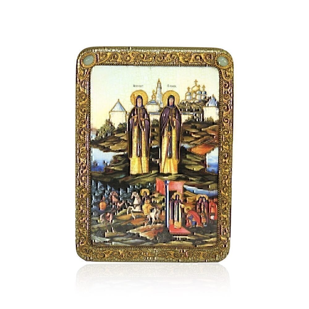 Купить Икона "Святые Александр и Андрей Радонежские" (1282)