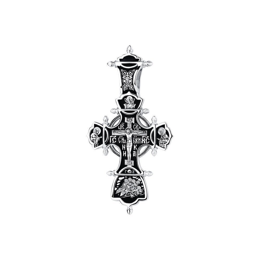 Купить Крест из серебра "Божия Матерь Всецарица" (42665)