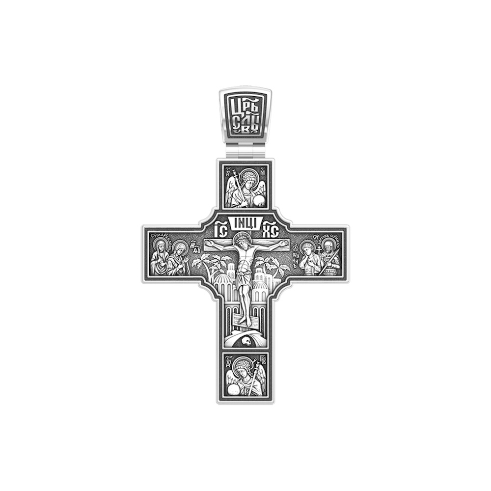 Купить Крест из серебра "Святой Георгий Победоносец" (42902)