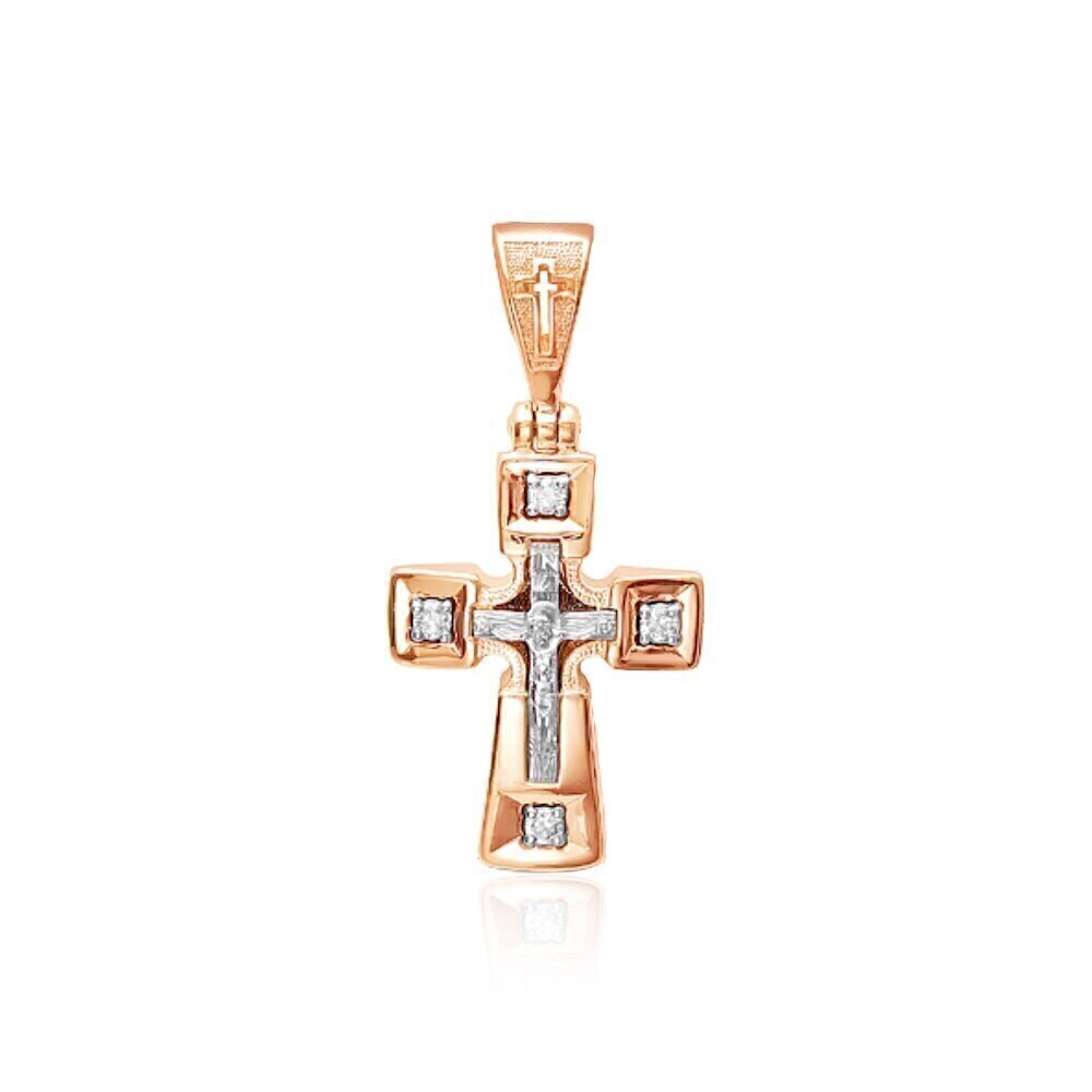 Купить Крест из красного золота с бриллиантами (2007)