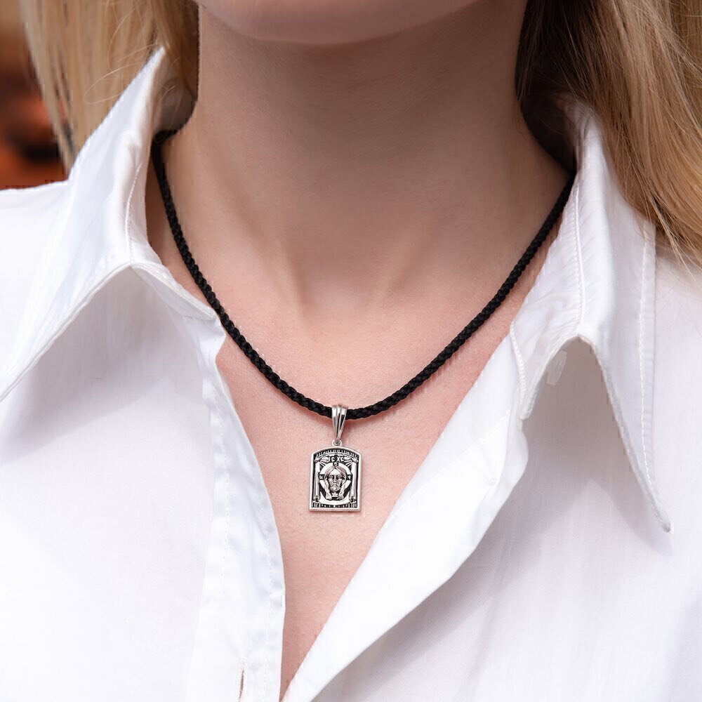 Купить Образ из серебра "Спас Нерукотворный" (52886)