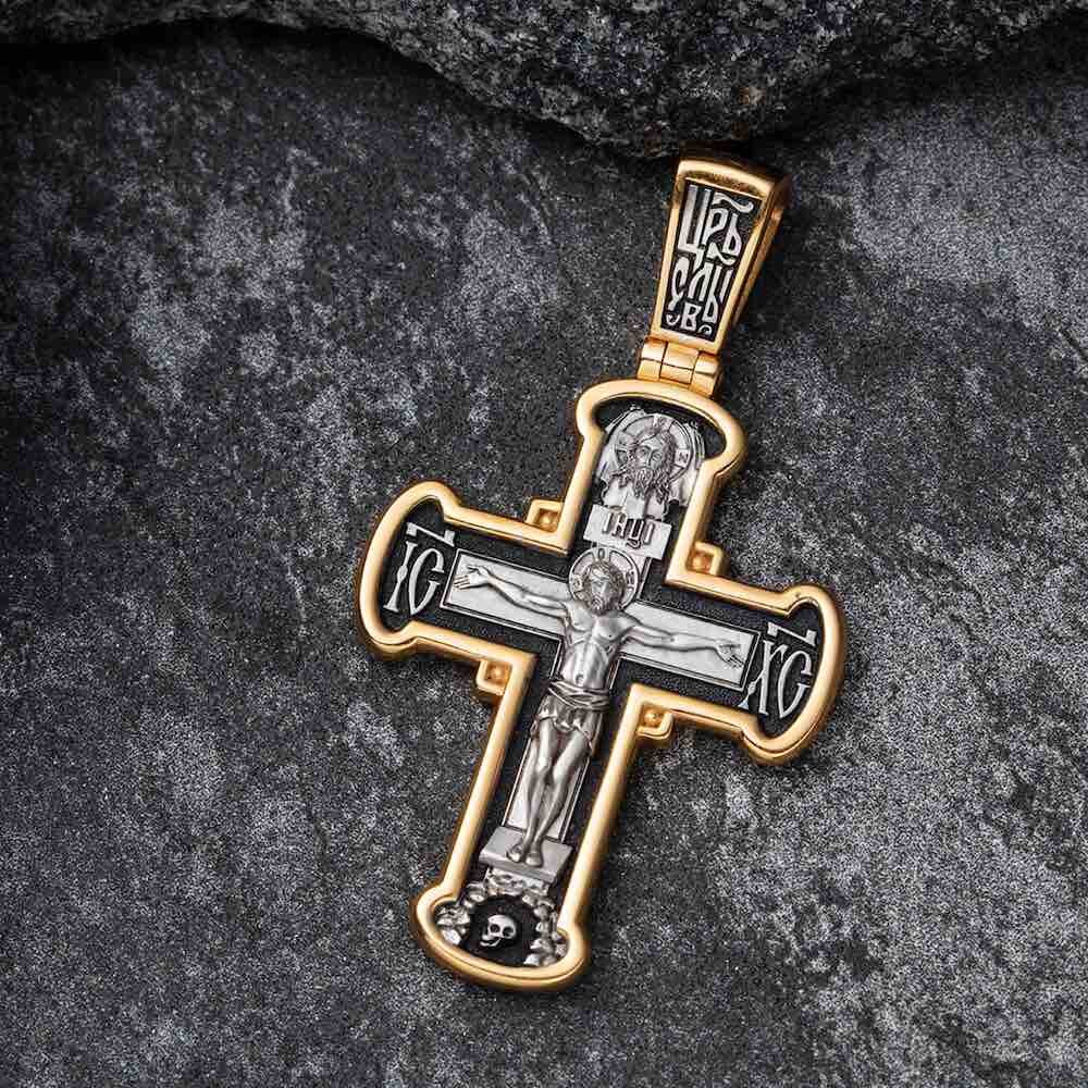 Купить Крест из серебра "Божия Матерь Федоровская" (42874)