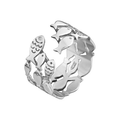 картинка Кольцо из серебра "Рыбки" (32310) 