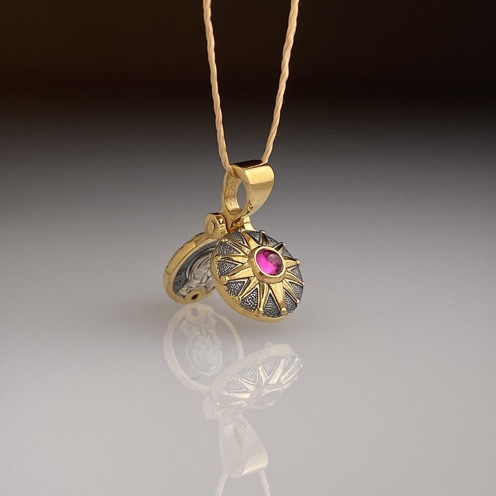 Купить Образ-складень из серебра "Божия Матерь Казанская" (52466)