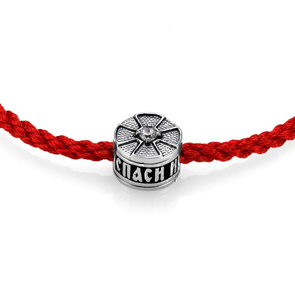 Купить Браслет шнурок "Спаси и Сохрани" (53514)