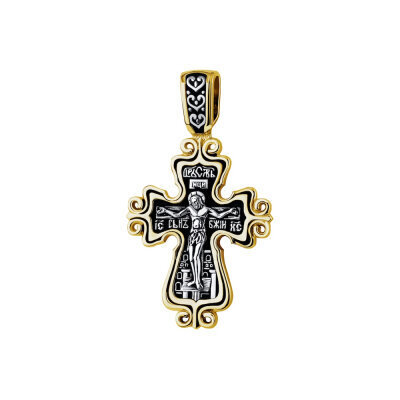 картинка Крест из серебра "Богородица" (42755) 