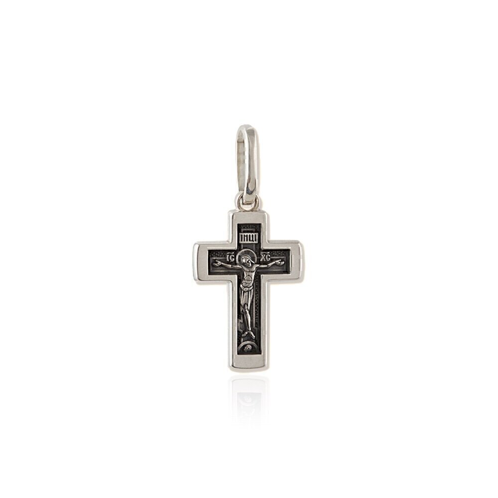 Купить Крест из серебра с молитвой (2667)