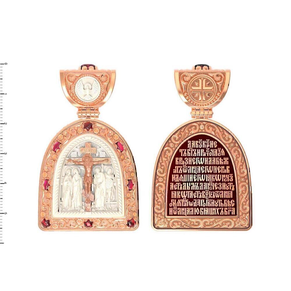 Купить Образ из красного золота "Распятие Христово" (30532)