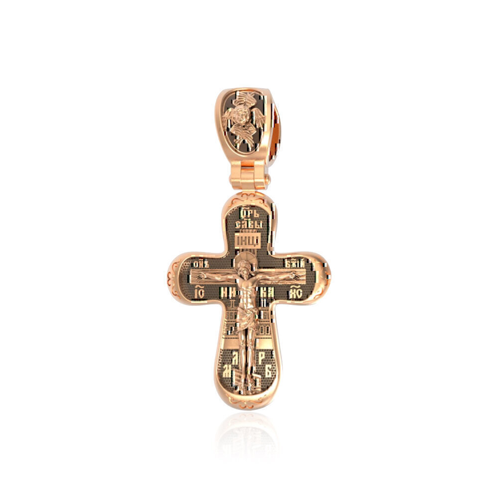 Купить Крест из красного золота "Божия Матерь Покрова" (2250)