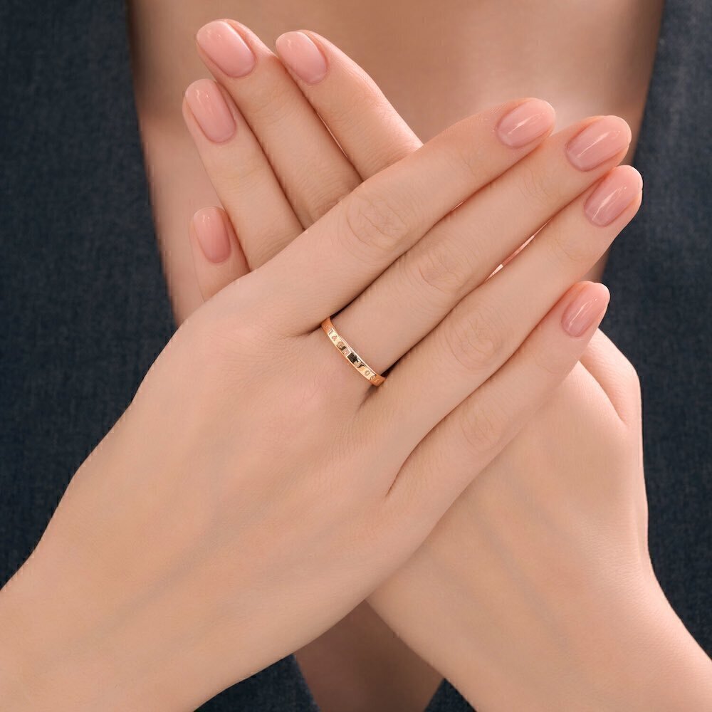 Купить Кольцо из красного золота "Спаси и Сохрани" (31055)