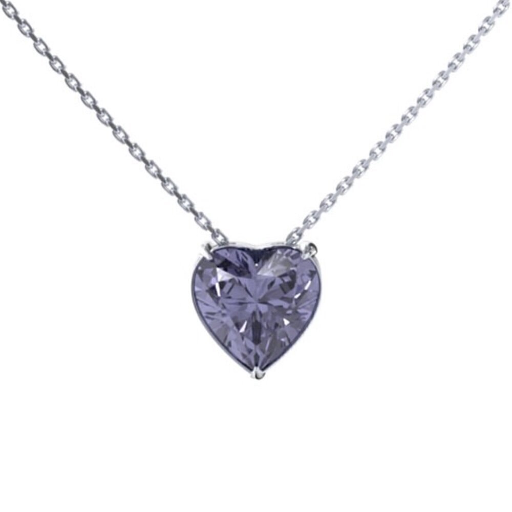 Купить Колье из серебра "Сердце" с кварцем (92475)