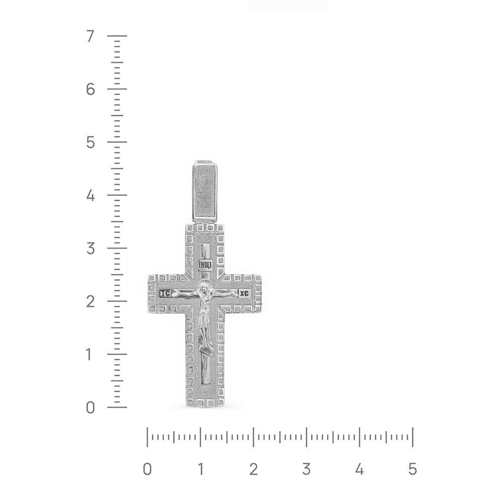 Купить Крест из серебра "Да воскреснет Бог" (42987)