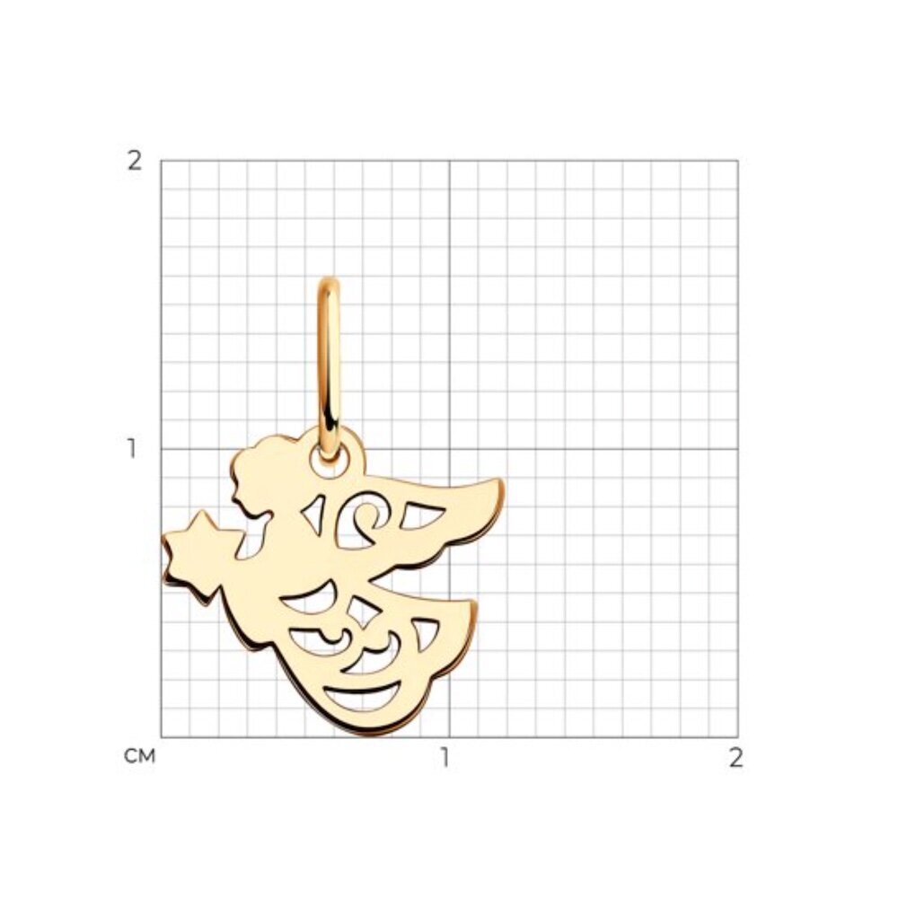 Купить Подвеска из красного золота "Ангел Хранитель" (51120)