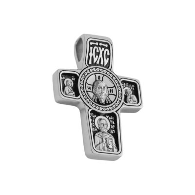 картинка Крест из серебра "Архангел Михаил" (42474) 