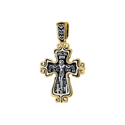 картинка Крест из серебра "Богородица" (42755) 