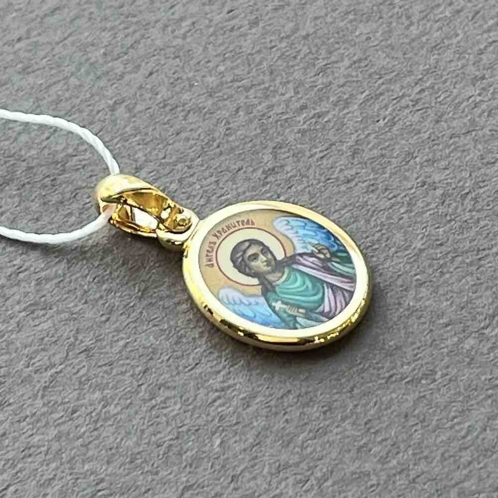 Купить Образ из желтого золота "Божия Матерь Казанская" с эмалью (51110)