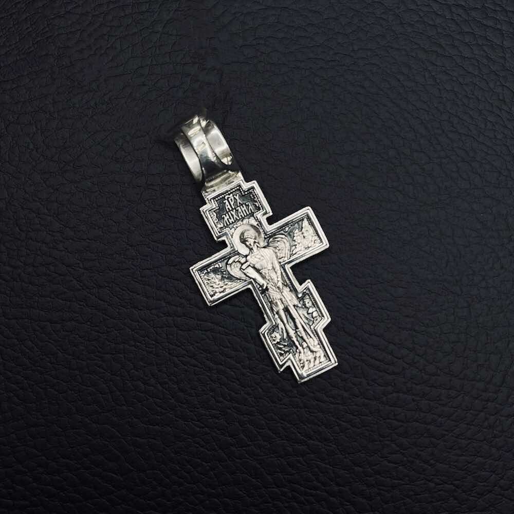 Купить Крест из серебра "Архангел Михаил" (42431)