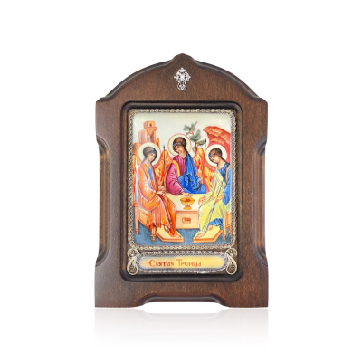 картинка Икона "Святая Троица" эмаль финифть (20216) 