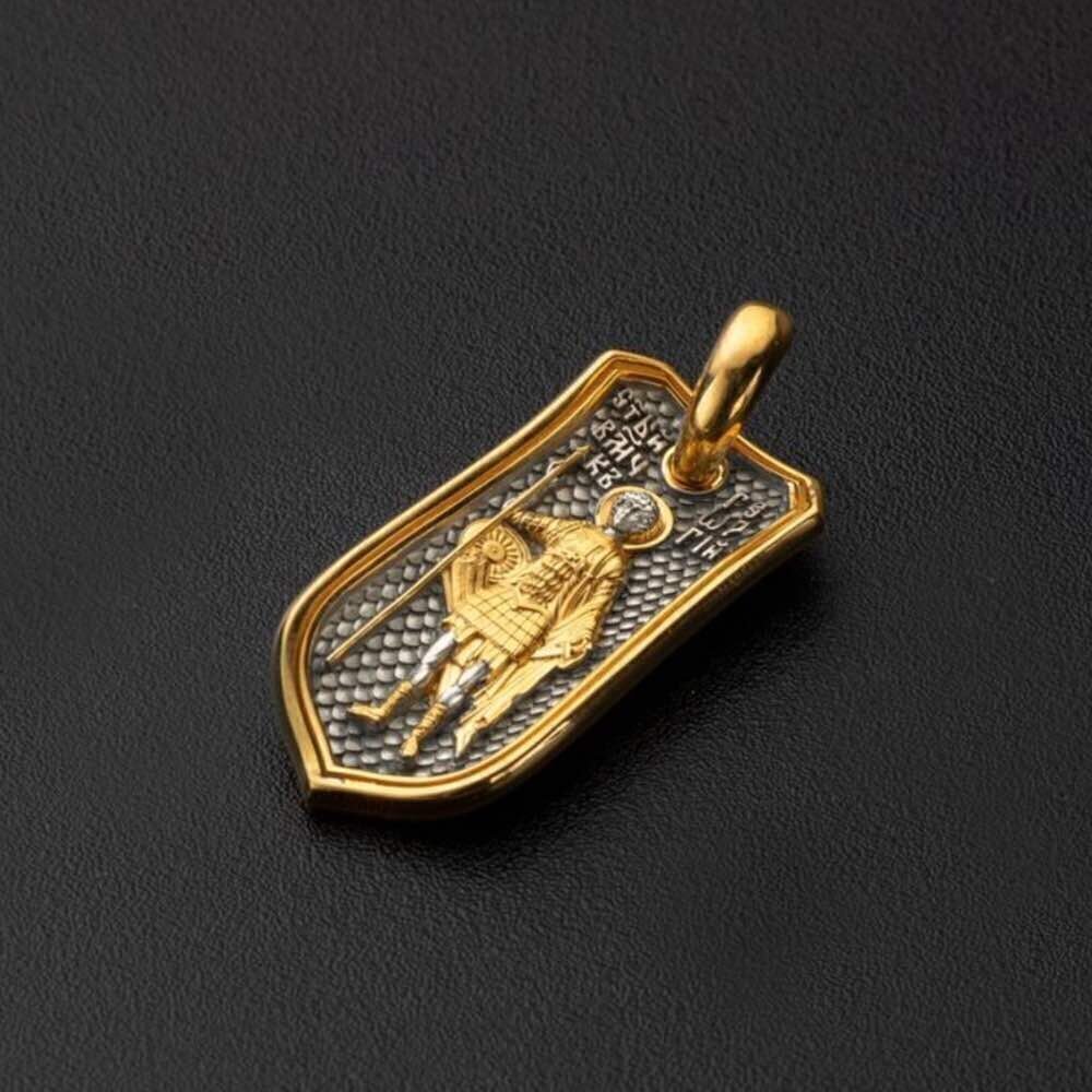 Купить Образ из серебра "Святой Георгий Победоносец" (52943)