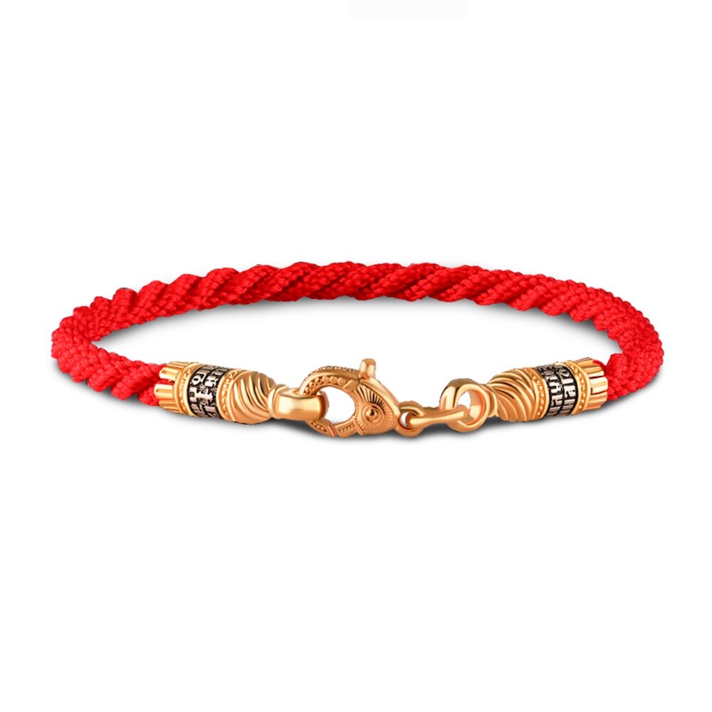 Купить Браслет из шнурка и серебра "Помилуй Мя Грешного" (12384)