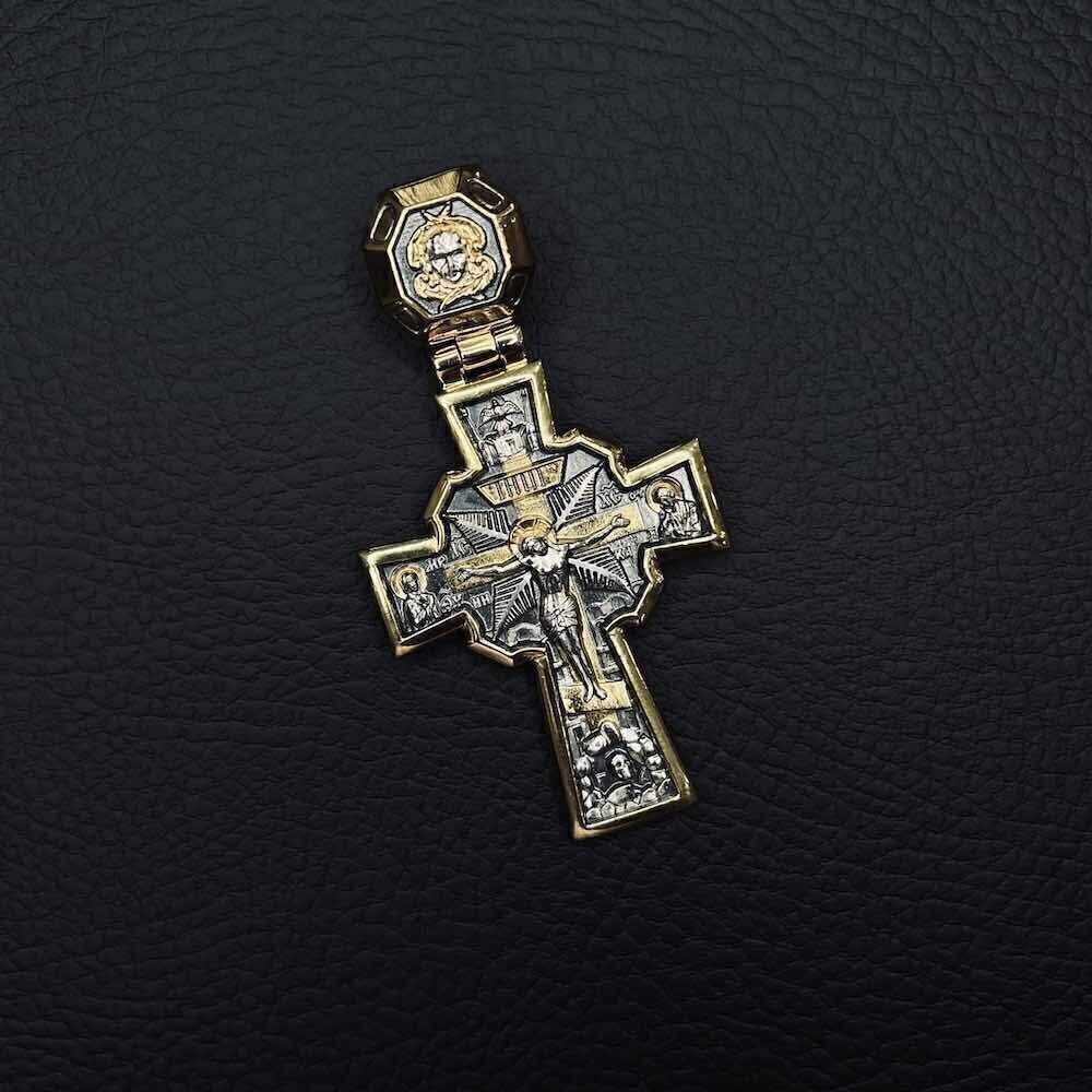 Купить Крест из серебра "Андреевский" (42093)