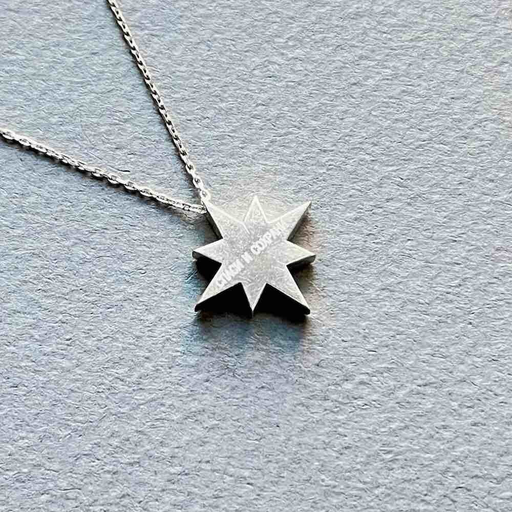 Купить Подвеска из белого золота "Вифлеемская звезда" с бриллиантами на цепочке (51014)