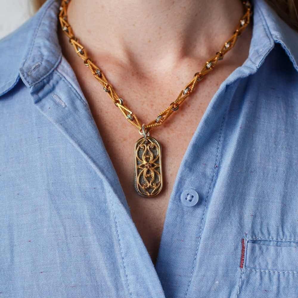 Купить Подвеска из серебра "Молитва о семье" (52951)