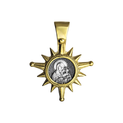 картинка Образ из серебра "Рождественская Звезда. Богородица" (52467) 