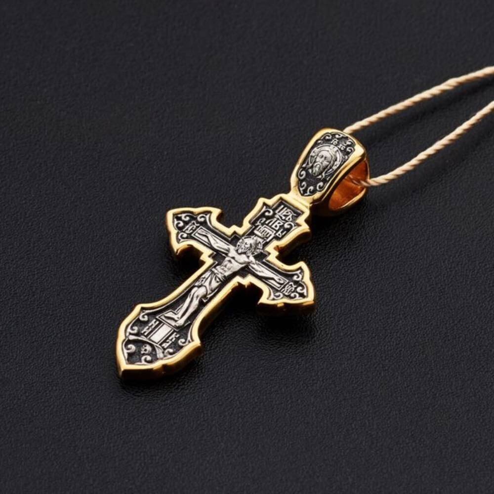 Купить Крест из серебра "Святой Сергий Радонежский" (42860)