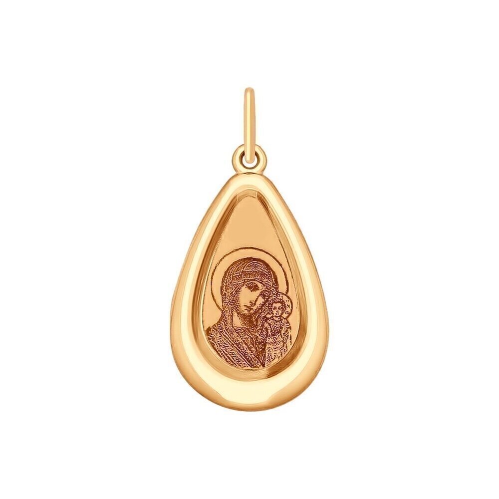 Купить Образ из красного золота "Божия Матерь Казанская" (51118)