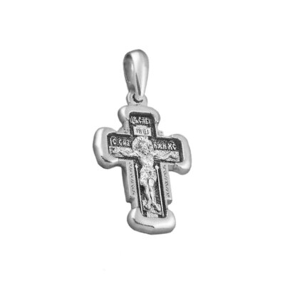 картинка Крест из серебра "Святой Дмитрий Солунский" (42397) 