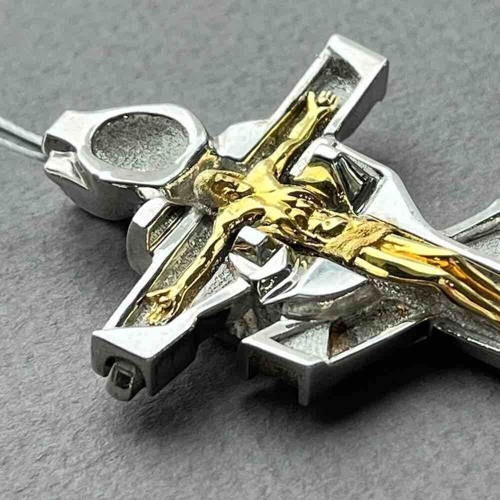 Купить Крест большой из серебра "Сердце Христа" (42452)