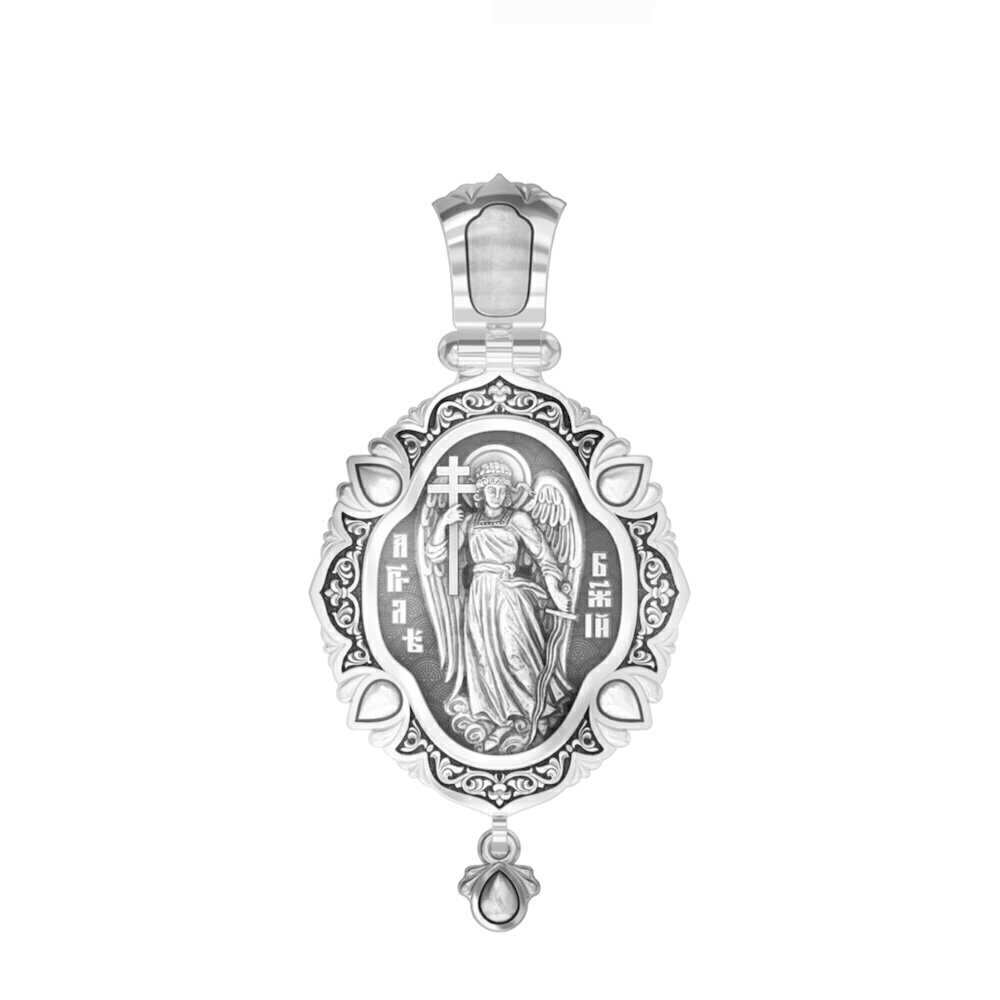 Купить Образ из серебра "Божия Матерь Всецарица" с фианитами (59303)