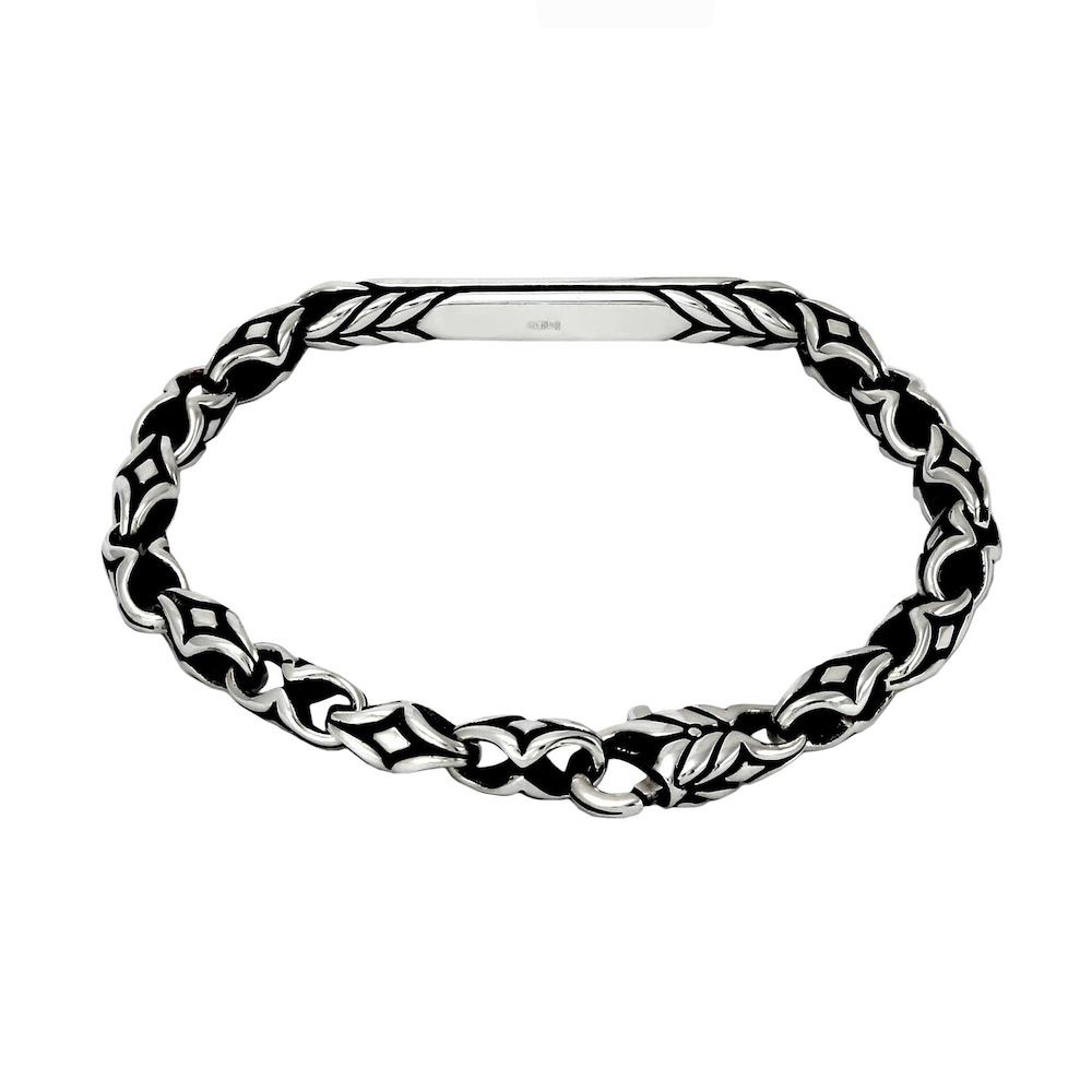 Купить Браслет литой из серебра "Колоски" (12398)