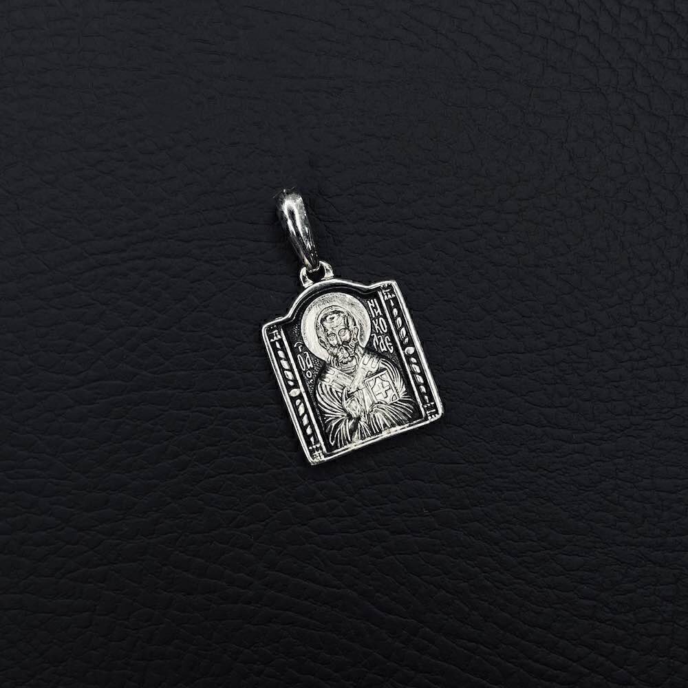 Купить Образ из серебра "Святой Николай Чудотворец" (39941)