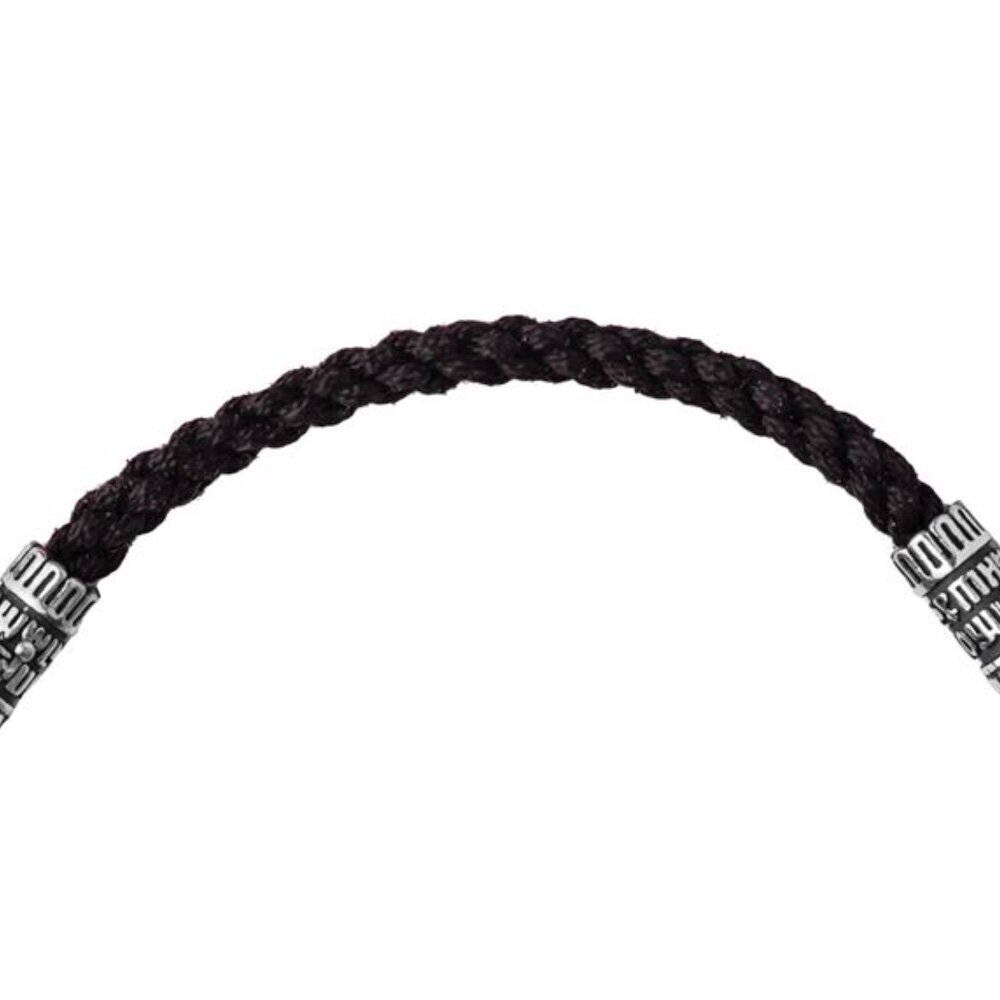 Купить Браслет из шнурка и серебра "Ангел Хранитель" (12271)