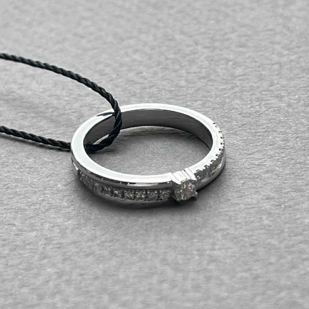 Купить Кольцо из белого золота "Спаси и Сохрани" с бриллиантами (31070)