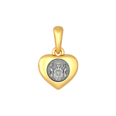 картинка Образ из серебра "Божия Матерь Знамение" (52685) 