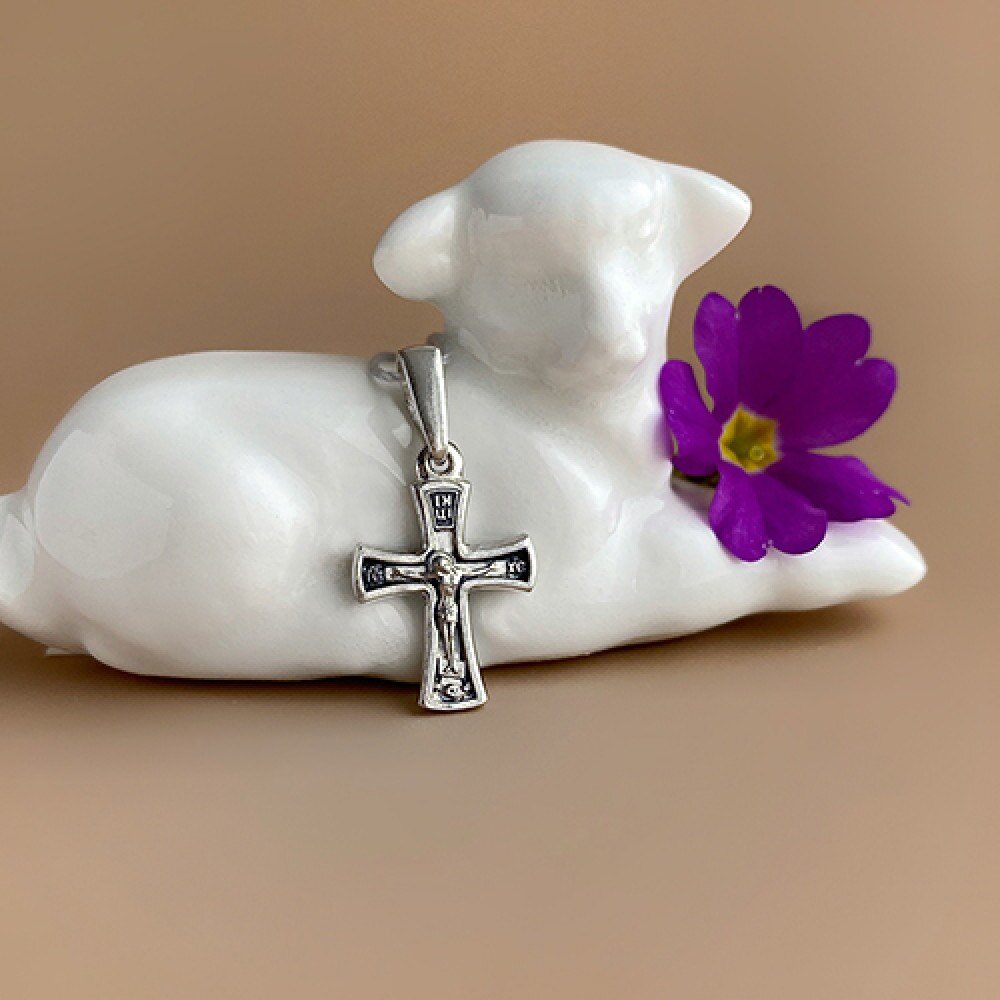 Купить Крест из серебра "Распятие Христово" (42032)