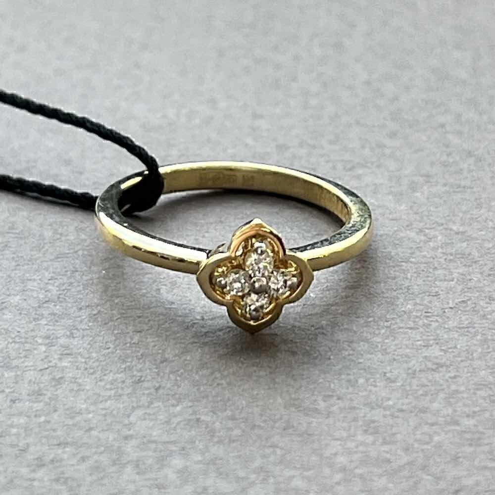 Купить Кольцо из желтого золота с бриллиантами (31051)