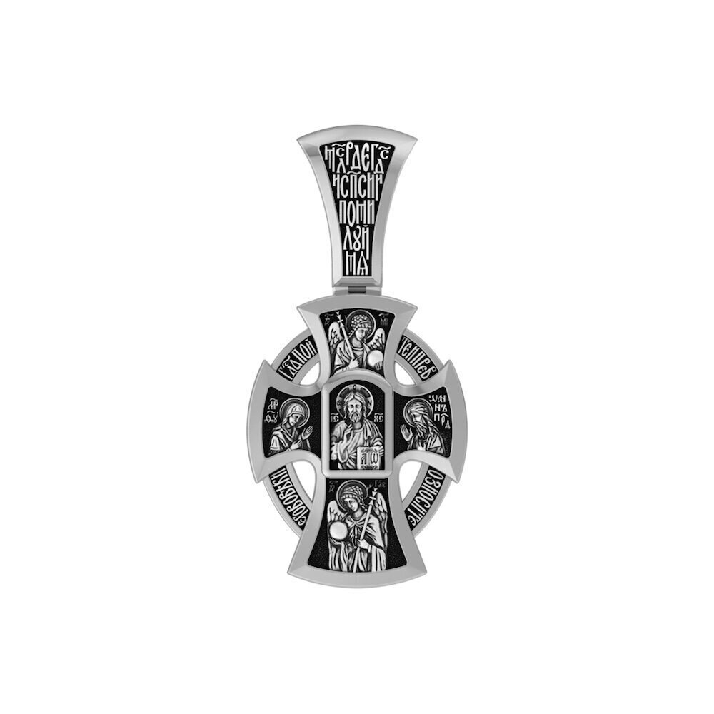 Купить Крест из серебра "Божия Матерь Валаамская" (42948)