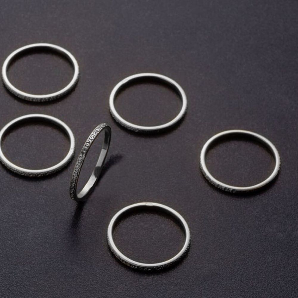 Купить Кольца из серебра "Семь добродетелей" комплект (32328)